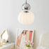 Modern Minimalist Round Pumpkin Iron Acrylic 1-Light Pendant Light For Bedroom