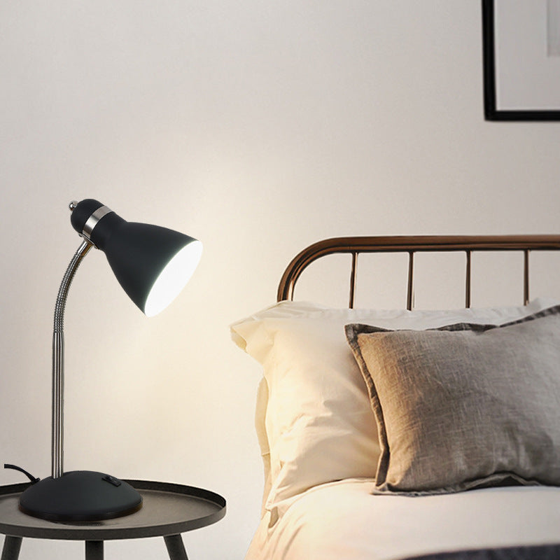 Contemporary Scandinavian Horn Iron Hose 1-Light Table Lamp For Bedroom