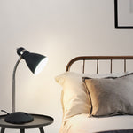 Contemporary Scandinavian Horn Iron Hose 1-Light Table Lamp For Bedroom