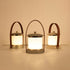 Contemporary Simplicity Portable Imitation Leather Acrylic Cylinder LED Night Light Camping Light For Outdoor Patio