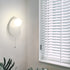 Contemporary Creative Irregular Oval Iron Plastic 1-Light Wall Sconce Lamp For Bedroom