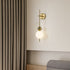 Modern Minimalist Round Ball String Aluminum Plastic LED Wall Sconce Lamp For Bedroom