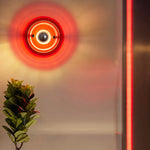 Modern Minimalist Multi-Layer Flying Saucer Iron Acrylic 1-Light Wall Sconce Lamp For Living Room