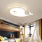 Contemporary Creative Cartoon Whale Acrylic LED Kids Flush Mount Ceiling Light For Bedroom