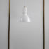 Modern Minimalist Cream Half Circle Cylinder Iron Glass 1-Light Pendant Light For Bedroom