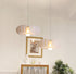 Traditional French Iron Acrylic Disc Pumpkin Shape 1-Light Pendant Light For Living Room