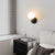 Modern Minimalist Orb All Copper Glass 1-Light Wall Sconce Lamp For Bedroom