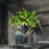Contemporary Retro Simulated Plant Rhombus Iron 1-Light Pendant Light For Dining Room