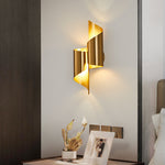 Modern Luxury Double Cylinder Iron 2-Light Wall Sconce Lamp For Living Room