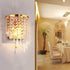 Modern Luxury Half Round Octagonal Beads Stainless Steel Crystal 1-Light Wall Sconce Lamp For Living Room