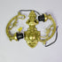 Traditional Tiffany Mediterranean Petal Stained Glass 2-Light Wall Sconce Lamp For Living Room