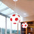 Contemporary Creative Iron Glass Basketball Shade 1-Light Pendant Light For Bedroom