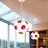 Contemporary Creative Iron Glass Basketball Shade 1-Light Pendant Light For Bedroom