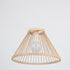 Traditional Japanese Zen Bamboo Weaving Semi-Conical 1-Light Pendant Light For Living Room