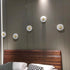 Modern Minimalist Round Copper Marble LED Wall Sconce Lamp For Bedroom