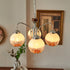 Contemporary Vintage Pod Iron Glass 3/4/5 Light Chandelier For Living Room