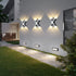 Modern Minimalist Waterproof X-Shape Aluminum LED Wall Sconce Lamp For Outdoor Patio