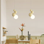 Modern Minimalist Cream Multi Orb Iron 1/2/3 Light Island Light Chandelier For Dining Room