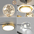 Modern Mid-century Iron Frame Glass Bubble LED Chandelier For Living Room