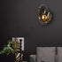 Contemporary Scandinavian Shell Resin Metal LED Wall Sconce Lamp For Living Room