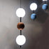 Modern Art Deco Liftable Multi Orb String Aluminum Acrylic LED Pendant Light For Bedroom