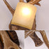 Contemporary Creative Resin Imitation Antler Glass Shade 1-Light Wall Sconce Lamp For Living Room