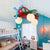 Contemporary Creative Wooden Propeller Plane 3-Light Kids Chandelier For Living Room