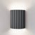 Contemporary Scandinavian Resin Half Column 2-Light Wall Sconce Lamp For Hallway