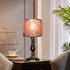 Modern Transitional Crystal Stone Shade Full Copper Base 1-Light Table Lamp For Study