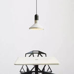 Contemporary Industrial Cement Cone Wood 1-Light Pendant Light For Dining Room