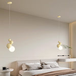 Modern Minimalist Cream Multi Orb Iron 1/2/3 Light Island Light Chandelier For Dining Room