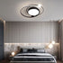 Contemporary Simplicity Acrylic Dual Circle Ring Hardware LED Flush Mount Ceiling Light For Bedroom