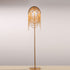 Contemporary Scandinavian Tassel Chain Iron Aluminum 2-Light Standing Floor Lamp For Living Room