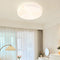 Modern Simplicity Ribbed PE Cube Shade LED Flush Mount Ceiling Light For Living Room