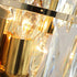 Contemporary Luxury Tiered Crystal Prismatic Dazzling Crystal 4-Light Wall Sconce Lamp For Living Room