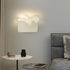 Modern Art Deco Acrylic Rose Flower Shade LED Wall Sconce Lamp For Living Room