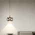 Modern Minimalist Oval Aluminum LED Pendant Light For Living Room