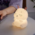 Contemporary Creative Silicone Elk Remote Control LED USB Night Light Table Lamp For Bedroom