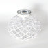 Contemporary Coastal Oval Iron Paper Rope 1-Light Semi-Flush Mount Ceiling Light For Living Room