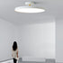 Modern Minimalist Round Hardware Acrylic LED Semi-Flush Mount Ceiling Light For Living Room