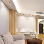 Modern Minimalist Round Aluminum LED Flush Mount Ceiling Light For Living Room