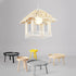 Traditional Rustic House Rattan 1-Light Pendant Light For Living Room