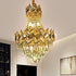 Contemporary Luxury Round Hardware Crystal 9/12 Light Chandelier For Living Room