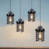 Contemporary Industrial Openwork Cylinder Iron 1-Light Pendant Light For Living Room