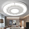 Contemporary Simplicity Starry Sky Decor Flower Edging Acrylic Round Shade LED Flush Mount Ceiling Light For Living Room