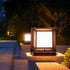 Contemporary Industrial ABS Square Acrylic 1-Light Solar Waterproof Landscape Light For Outdoor Patio