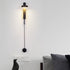 Contemporary Nordic Hardware Acrylic Rotatable Round Shade LED Wall Sconce Lamp For Living Room