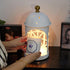 Contemporary Creative Castle Metal 1-Light Aroma Melting Wax Table Lamp For Bedroom