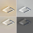 Modern Minimalist Acrylic Geometric Square Frame Iron LED Flush Mount Ceiling Light For Living Room