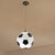 Contemporary Creative Iron Glass Basketball Shade 1-Light Pendant Light For Bedroom